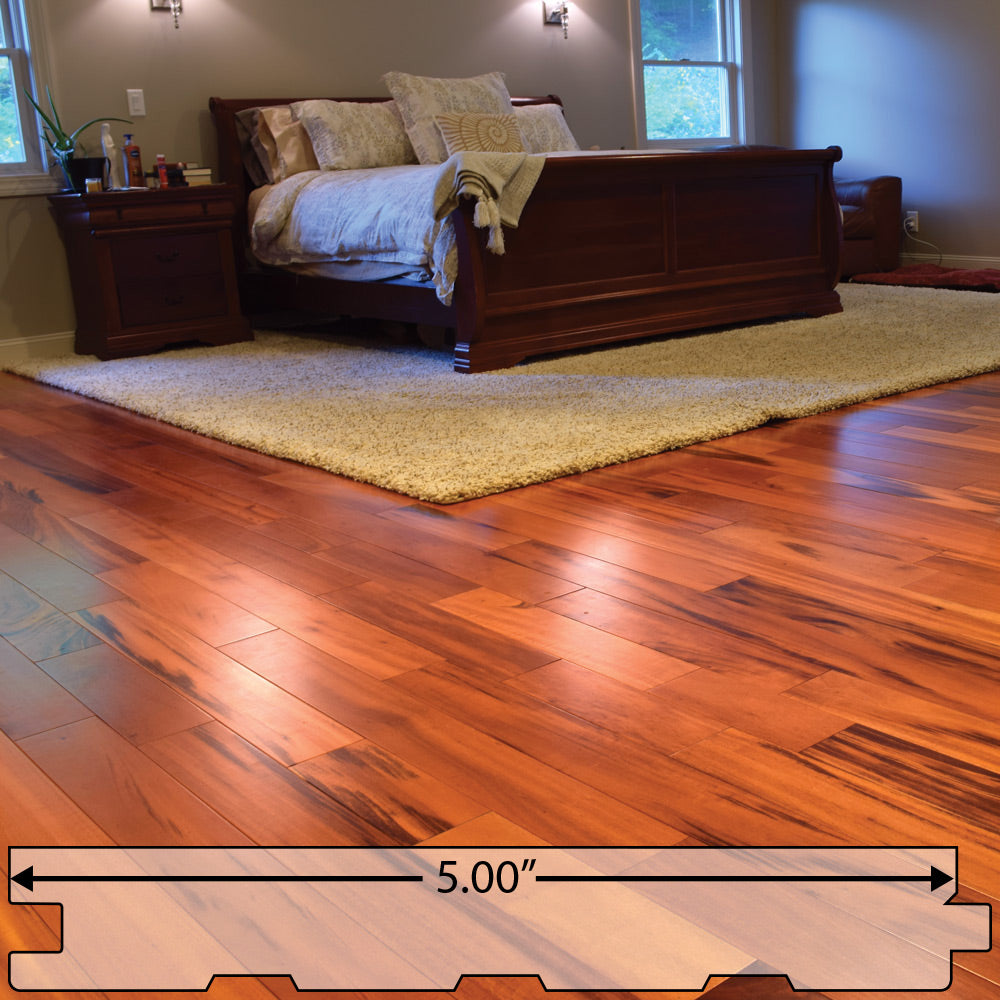 Install prefinished hardwood flooring to add aesthetic details to your home