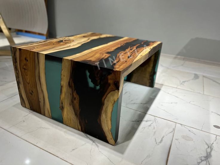 Tables - Waterfall Epoxy Resin Coffee Table, Resin Coffee Table in .