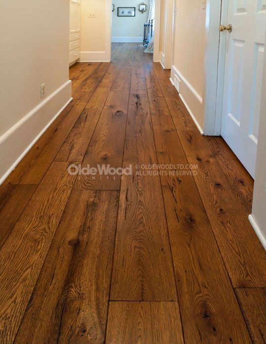 Beautiful reclaimed wide board hardwood | Hardwood floor colors .