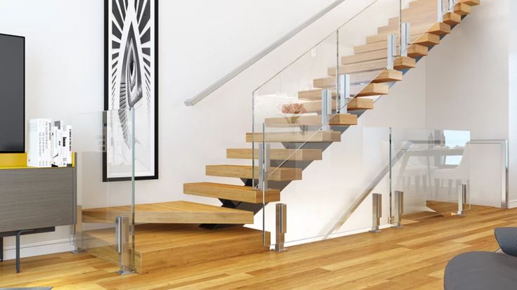 Modern Stair Treads | Viewrail | Modern stairs, Stairs, Staircase .