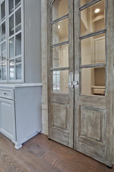 Coats Homes | Highland Park, Texas | French doors interior, Rustic .