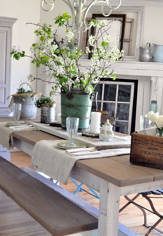 A “Southern Summer” Giveaway | Dining room table, Old shutters .