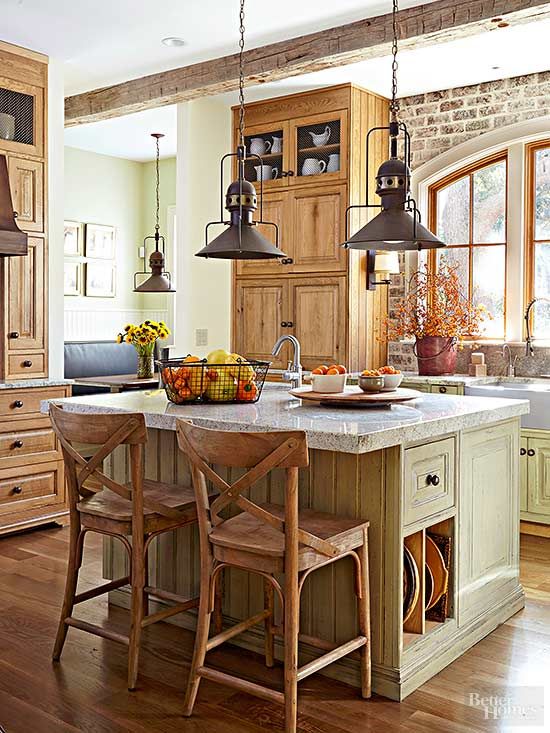 Rustic Kitchen Ideas | Farmhouse kitchen design, Country kitchen .