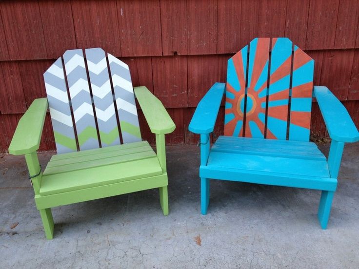 Pin by Stacy Osment on DIY | Pinterest | Adirondack chairs painted .