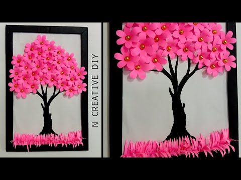 Home decor ideas | Wall hanging craft | Paper wall decoration .