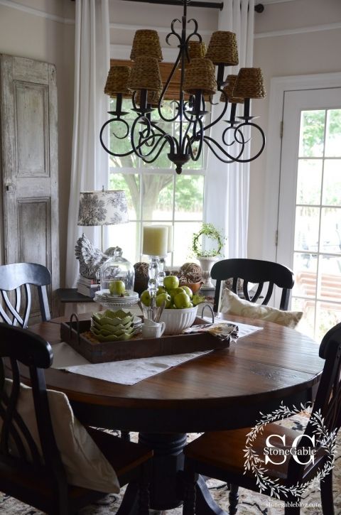 Dining Table Decor for an Everyday Look | Dining room table .