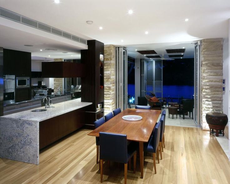 29 Open-Concept Dining Room Designs | Modern kitchen living room .