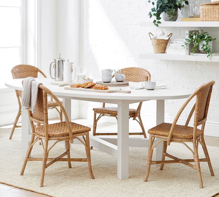 Parisian Woven Dining Chair | Rattan dining chairs, Dining table .