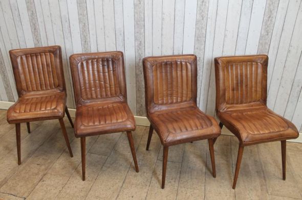VINTAGE STYLE LEATHER CHAIRS | Peppermill Interiors | Dining room .