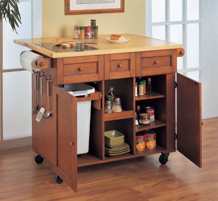 Counter Clutter? - Make Space with a Kitchen Cart | Portable .