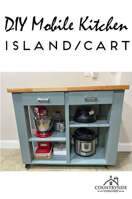 DIY Mobile Kitchen Island/Cart — Countryside Worksh