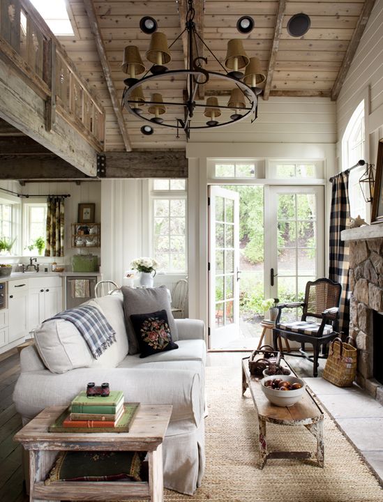 Cottage, Estilo Deslumbrante! | Farm house living room, Rustic .