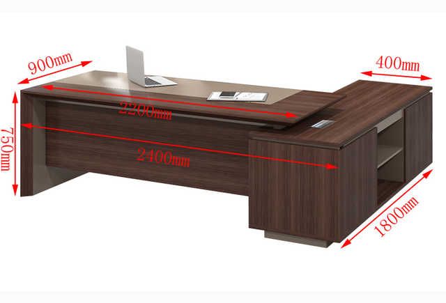 Source Latest modern l-shape executive wooden office tables design .