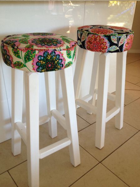 Great Bar Stool Upcycle – Finale, Finito, Finished! | Bar stools .