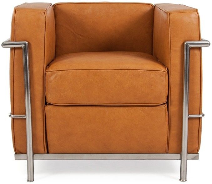 Le Corbusier LC2 Chair - Tan Brown | Le corbusier, Contemporary .