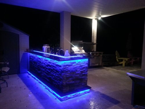 OUTDOOR KITCHENS WITH LED LIGHTING - Premier Outdoor Living .