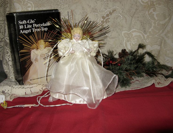 Vintage NOMA Soft Glo Angel Christmas Tree Topper IOB | Etsy .