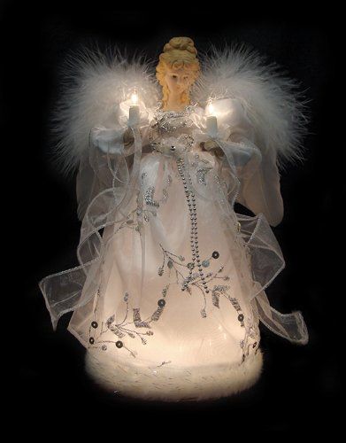 Northlight Seasonal Ice Palace Lighted White and Silver Angel .