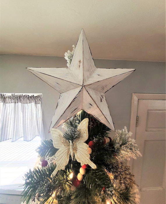 Rustic Wood Star Tree Topper Star Christmas Decoration - Etsy Swed
