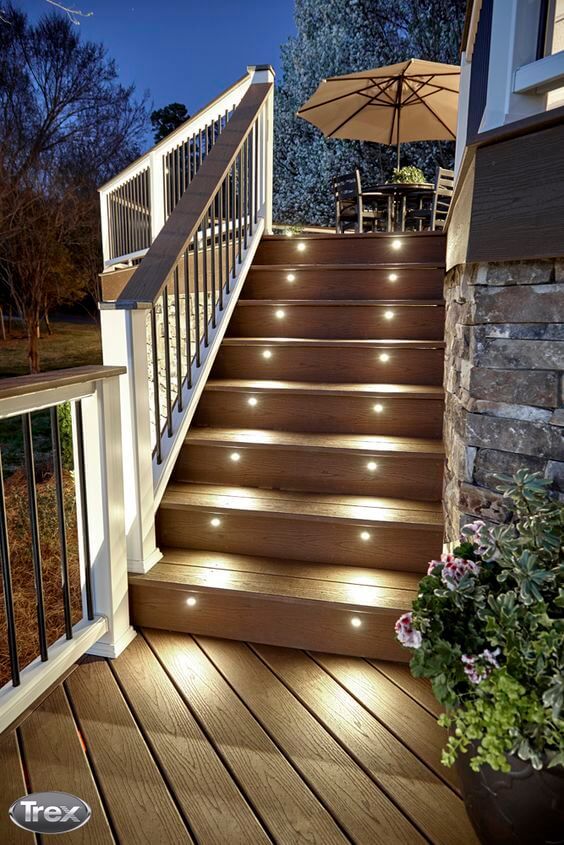 These in deck lighting ideas are meant to improve the overall look .