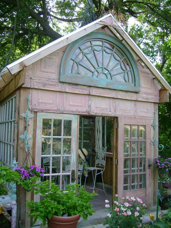 Dishfunctional Designs: Greenhouses Made With Salvaged Windows .