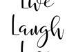 Printable Wall Art Quote live Laugh Love - Etsy | Printable wall .