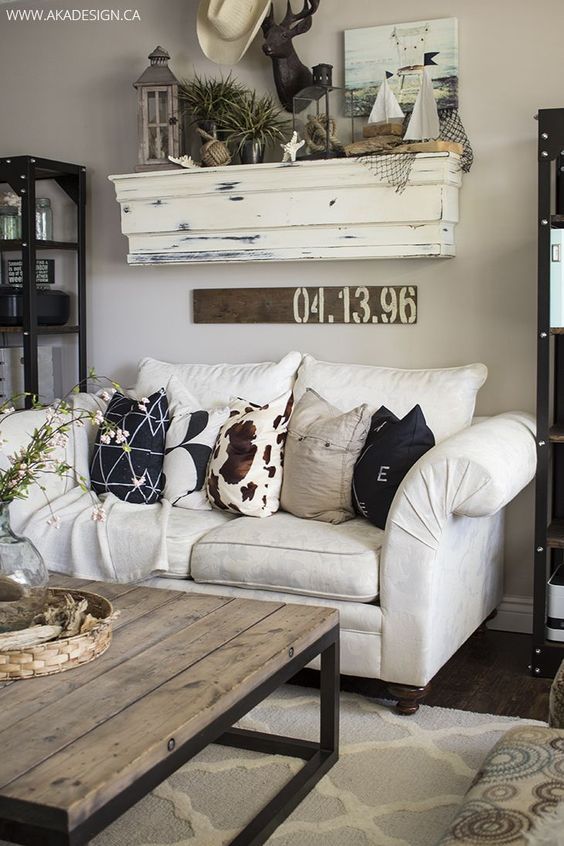 10 Industrial Decor Living Room Ideas | Living room decor country .