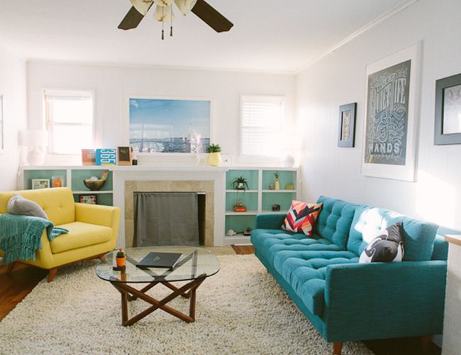 Mid Century Engagement at Home - Inspired By This | Living room .