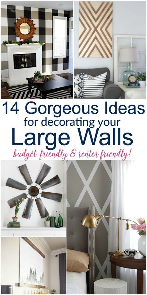 Large DIY Wall Decor Ideas | Wall decor bedroom, Living room diy .