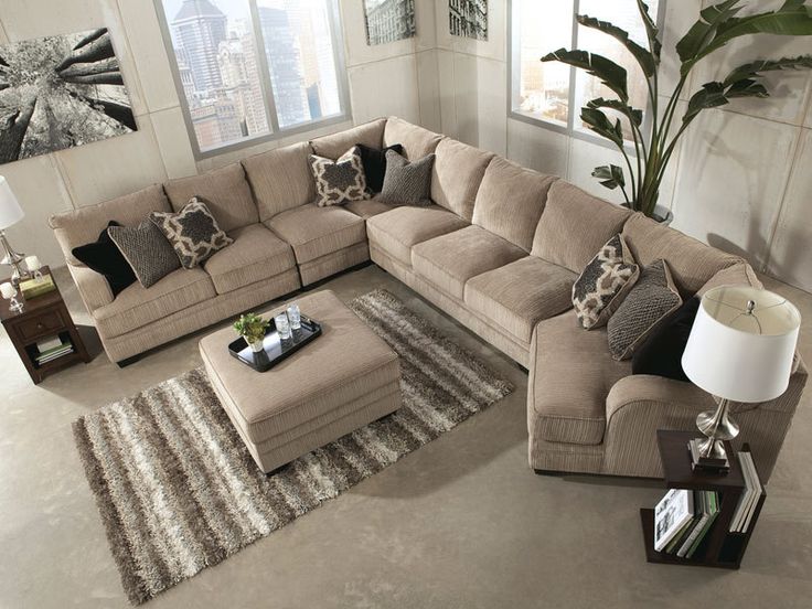 Living room furniture – small sectional sofa with chaise