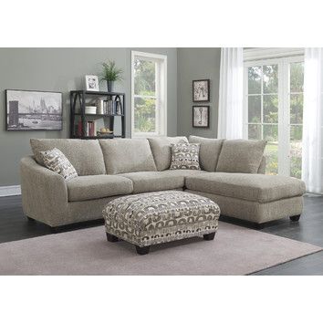 Latitude Run Urbana Sectional | Sectional sofa with chaise, 2 .