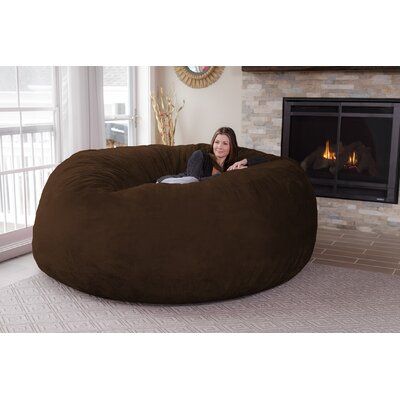 Latitude Run® Extra Large Bean Bag Sofa | Wayfair | Bean bag chair .