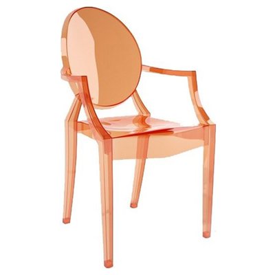 Kartell Louis Ghost Stackable Armchair by Philippe Starck .