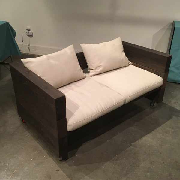 Rustic / Industrial Loveseat for Rent | Orange County CA – On Call .