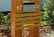 DIY mailbox post designs and ideas - THE HOMESTUD | Diy mailbox .