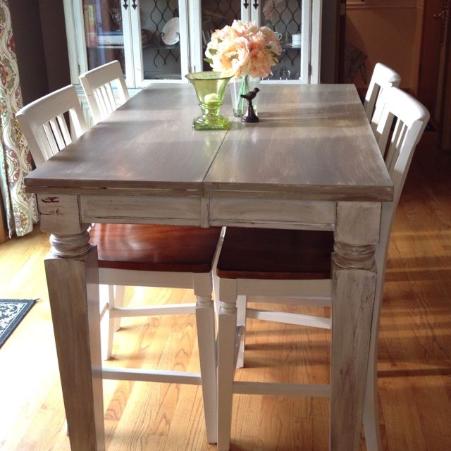 DIY Kitchen Table | DIY Distressed kitchen table. | craft ideas .
