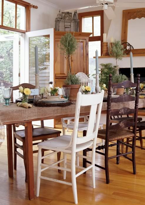 Dining Room Dreamin' | The Lettered Cottage | Mismatched dining .