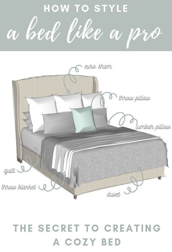 How to Style a Bed Like a Pro | Bedroom pillows arrangement, Home .