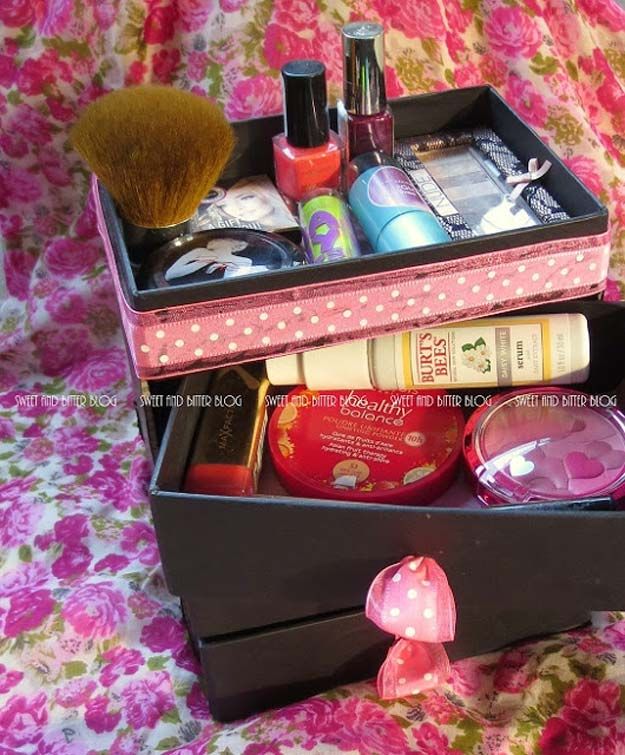 30 Best DIY Makeup Organizing Ideas | Diy makeup storage, Easy diy .