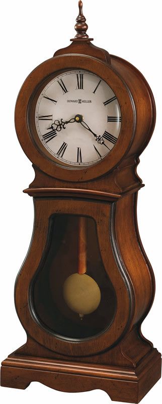 24"H Cleo Mantel Clock in Chestnut | Howard miller wall clock .