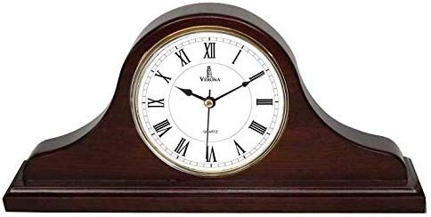 Mantle Clock, Wooden Mantel Clock for Living Room Décor - Silent .