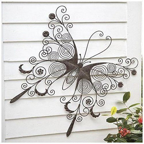 Wind & Weather SC8300 Metal Butterfly Wall Art Sculpture | Metal .
