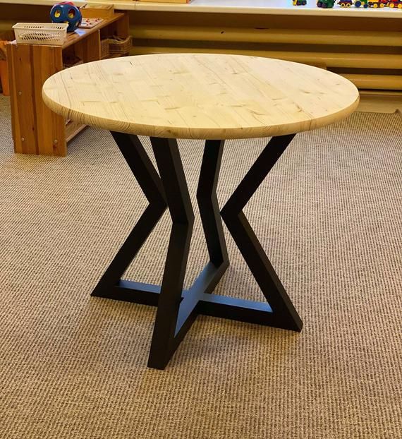 Dining Table BASE for ROUND and SQARE Table Topindustrial - Etsy .