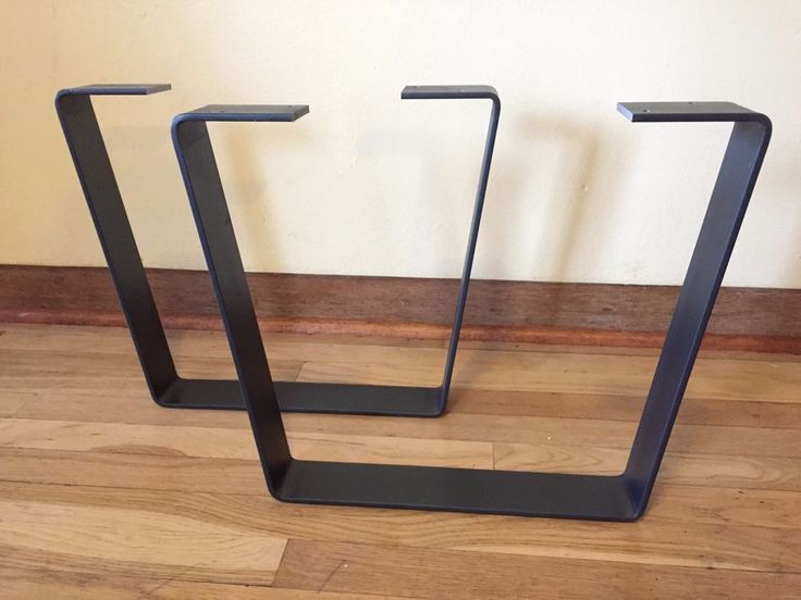 Metal Coffee Table Legs - w/CLEARCOAT- Steel FlatBar-Modern .