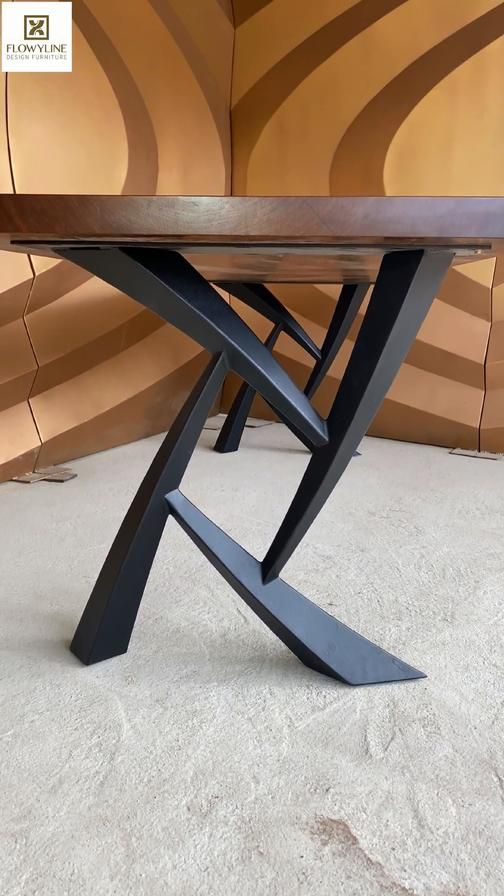 Flowyline Design Metal Table Legs and Base for Wood Top – Table .