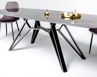 Base de mesa moderna pedestal base de mesa de comedor base - Etsy .