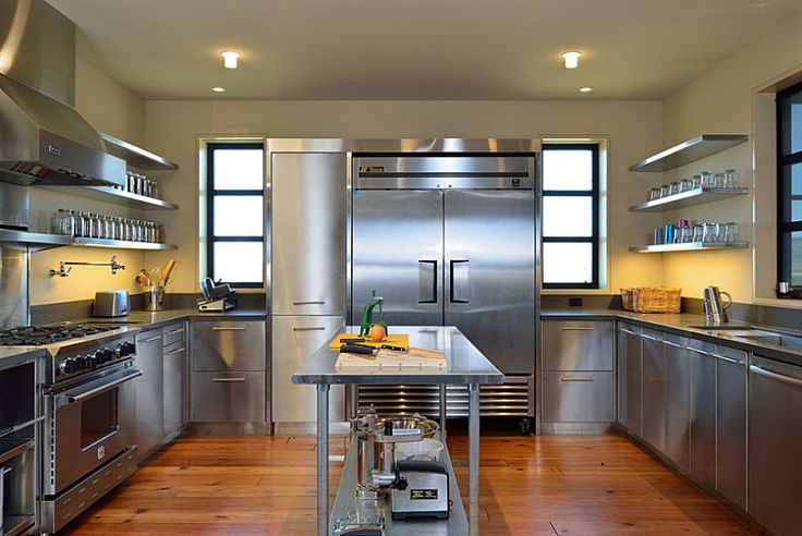 Stainless steel kitchen - Decoist | Commercial kitchen design .