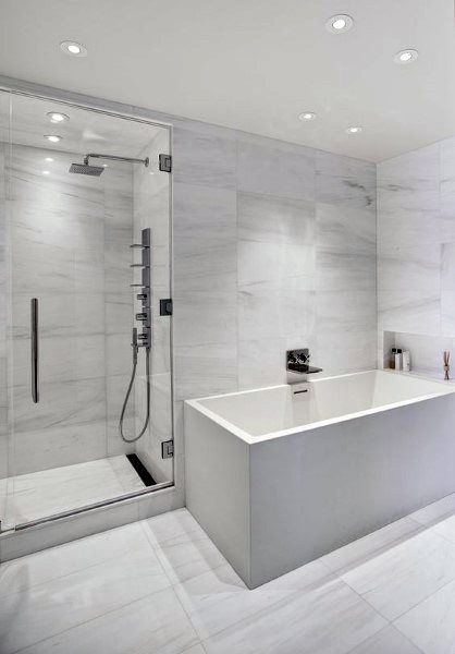 bathroom tile ideas - Google Search | White bathroom tiles, White .
