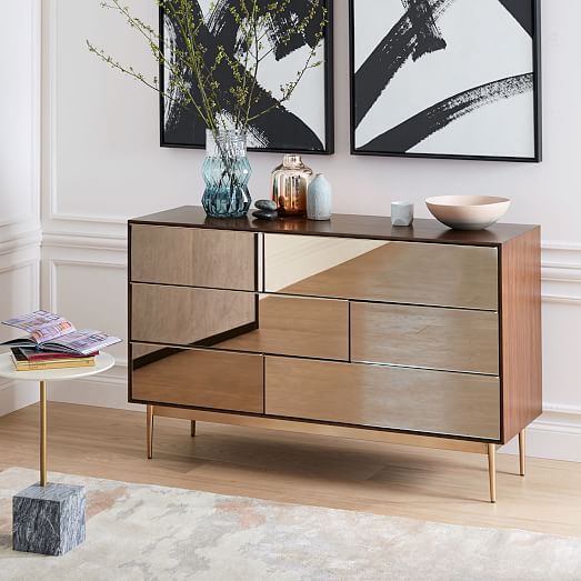 Nouveau Mirror 6-Drawer Dresser | west elm | Furniture, Bedroom .