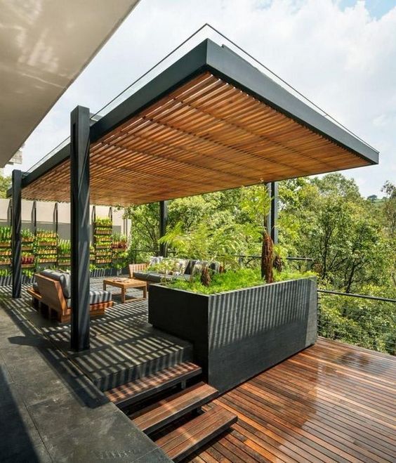 50 STUNNING MODERN PERGOLA PATIO IDEAS FOR MINIMALIST HOUSE #patio .